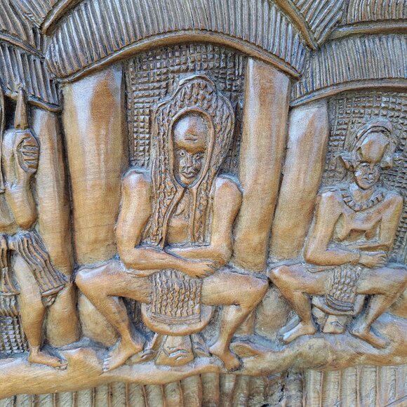 Large African Wall Plaque - Picture 4 of 12